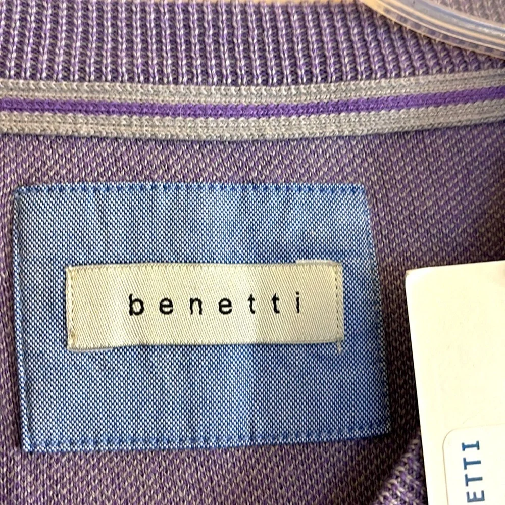 Benetti Cotton V-Neck Sweater Size XL‎ NWT